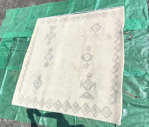 Berberteppich 2 x 2m Marokko Schurwolle Hochflor Teppich