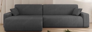 Cord Ecksofa mit Bettkasten 