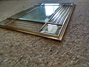Glas Einsatz geschliffen Tür Vitrine Fenster 38,5 x 29,7 cm