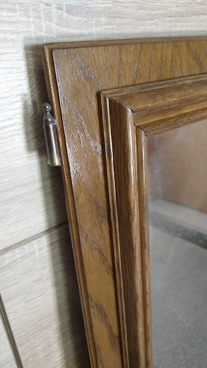 Spiegel Tür   Schranktür Eiche rustikal - 130 x 49,5 cm