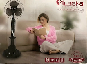 Nebel Ventilator OVP, Standventilator Wasserkühlung, Schwarz