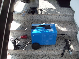 Neu Güde GE 185 F Elektroschweisgerät 220 Volt 400 Volt Schweissgerät Set NP:109,- FP:79,-