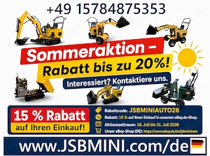 Lader Bagger Dumper - NEU 2026 - JSB MINI www-jsbmini-com