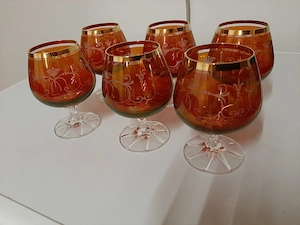 Vintage! Böhmisches Kristallglas Handarbeit Bild 5