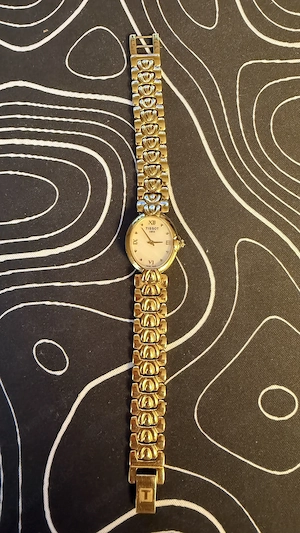 Elegante Tissot Damenarmbanduhr   Vergoldet   Swiss Made Bild 5