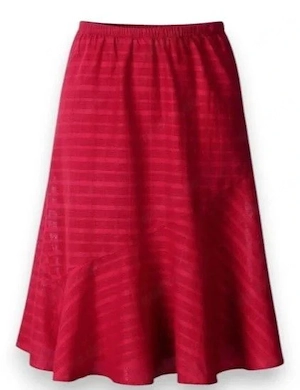 Damen Rock rot Gr. 34 A-Linie Schlupfrock Dehnbund Sommer NEU