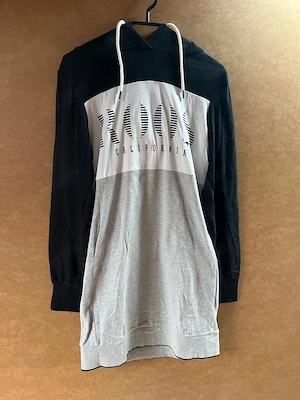 Lässiges Hoodie-Kleid  Roots California  Gr. 38   Schwarz Grau Re