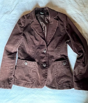 H&M Cord Blazer braun Gr. 40 L Vintage Look Y2K