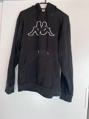 Schwarzer Kapuzenpullover von Kappa. Größe: L