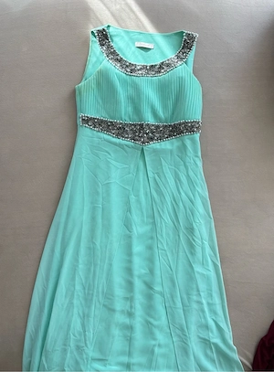 Türkises Abendkleid - Gr. 42