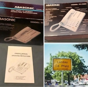 Abasonic Modell PH-320 Freisprech-Telefon