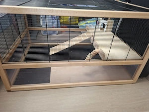 Nagerkäfig Hamstergehege aus Holz   1  cm   sehr guter Zustand