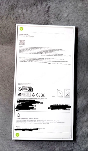 Iphone 17 Pro max Deep blue  256GB