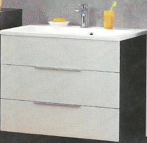 Waschbeckenunterschrank mit Waschbecken