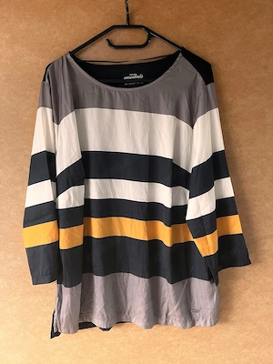 Damen Langarmshirt Streifenshirt Hemd Gr 44 46