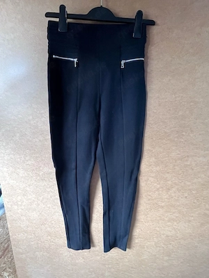 Damenhose schwarz S  breiter Dehnbund