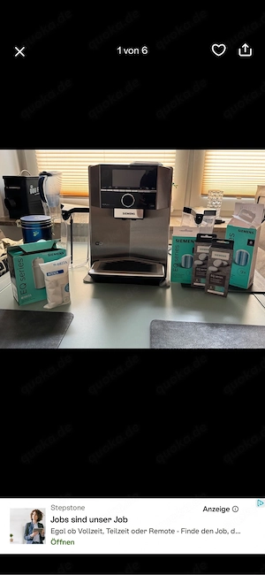 Siemens Kaffeevollautomat EQ9 S500 Plus Connect