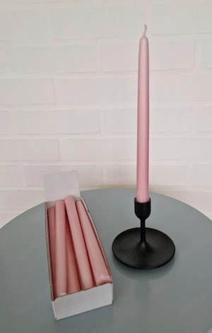 6 Stabkerzen, rosa