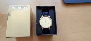 KOMONO Winston Mirror-Gold - Gold Navy Armbanduhr