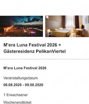 M'era Luna Wochenendticket plus Hotel