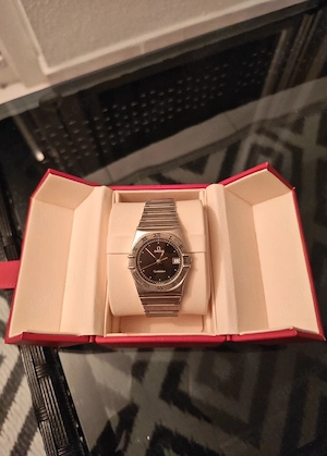 Omega Constellation Manhattan Quartz  Vintage Herrenuhr mit Box