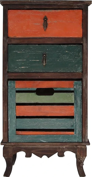 Kommode aus Paulowinaholz, Shabby Elegance