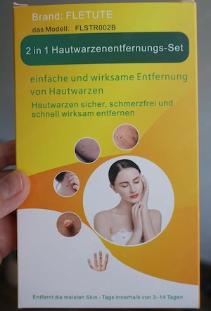 2 in 1 Stielwarzen Entferner Pflege-Set 60 Hydrokolloid Pflaster