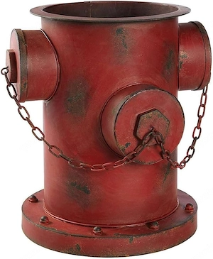 Blumentopf Hydrant, Blumenübertopf Pflanzkübel, Rost Optik