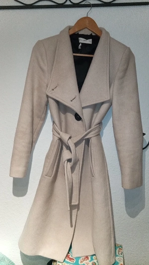 Damen Mantel beige Größe S
