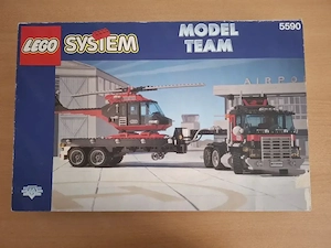 Lego System 5590 Truck + Trailer + Hubschrauber 