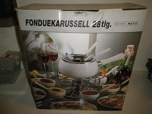 Fondue-Set, unbenutzt