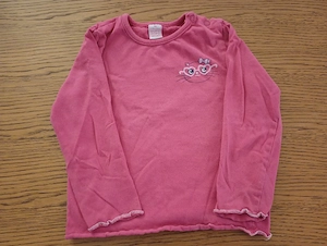 Langarmshirt pink Katze 86 Dopodopo 