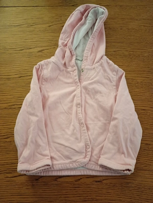 Übergangsjacke mit Kaputze rosa-weiß 86 92 Impidimpi 