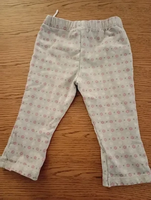 Leggings beige Muster angeraut 86 CA