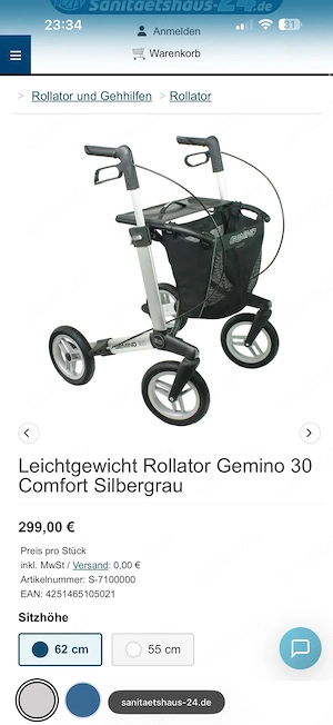 Leichtgewicht Rollator 