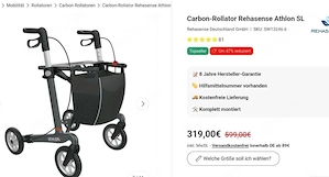 carbon Rollator Athlon SL