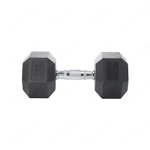 CRIVIT Hexagonhantel 15 kg mit gusseisernem Kern