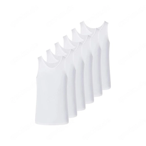 esmara MEN Herren Achselhemden 6 Stueck 5 M weiss