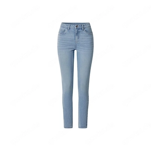 esmara  Damen-Jeans, Skinny Fit, normale Leibh he, 40, blau