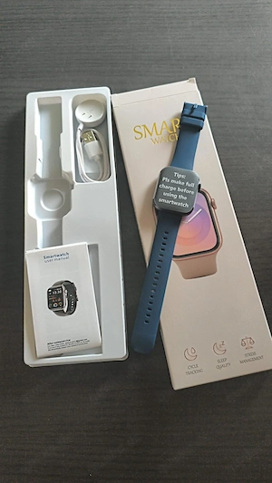 Smartwatch 1.83" HD Fitnessuhr Fitness Tracker Schrittzähler Blutdruckmessung Pulsuhren Telefonfunkt