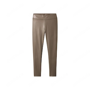esmara  Damen-Leggings, 42, braun Eigenschaften Hergestellt mit recyceltem Material In Lederoptik