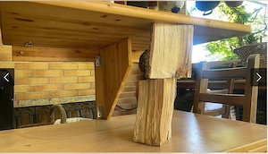 Balkontisch klappbar Massivholz Bild 2