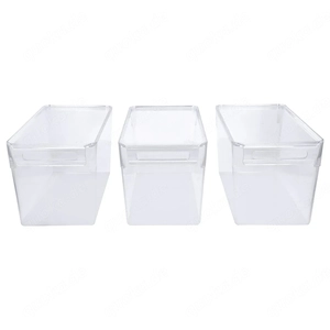 SILVERCREST Kuehlschrank Organizer mit Deckel 3er Set