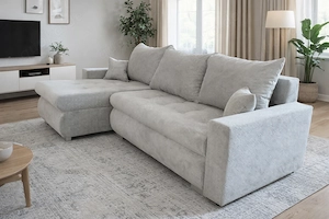 Ecksofa BRUNO | Schlaffunktion | Bettkasten | Beidseitig montierb