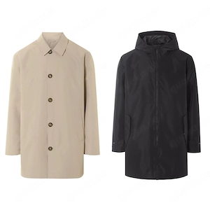 LIVERGY Herren Trenchcoat mit Gehschlitz