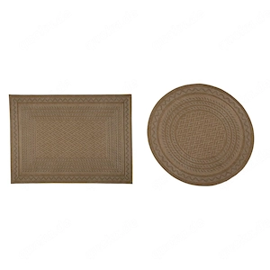 LIVARNO  In- Outdoorteppich Eigenschaften Im nat rlichen Jute-Look Strapazierf higes und
