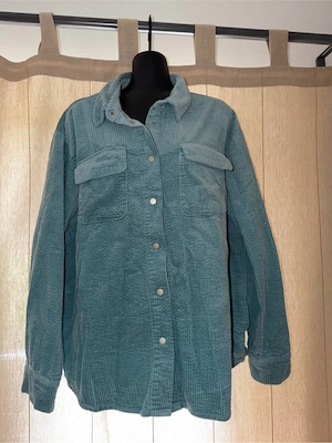 Lisa Tossa Cordhemd Hemdjacke Damen Blau