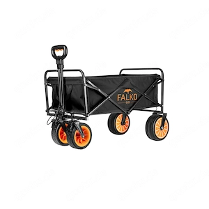 FALKO Elektrischer Bollerwagen Die schwere Campingtasche ist gepackt, der Strandkorb steht bereit