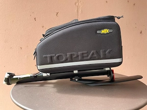 Topeak MTX Gepäckträgertasche mit Gepäckträger und Schutzblech