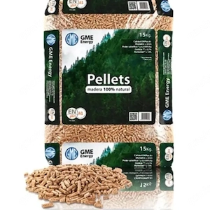GME Holz Natürliche Kiefer Granulat, palette von 77 Taschen von 15 kg